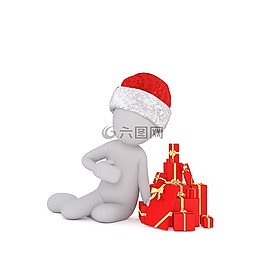 白人男性,3d模型,孤立