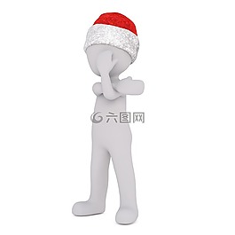 白人男性,3d模型,孤立
