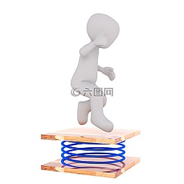 白人男性,3d模型,孤立