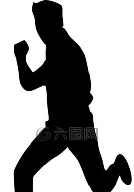 運(yùn)行,男子,側(cè)影
