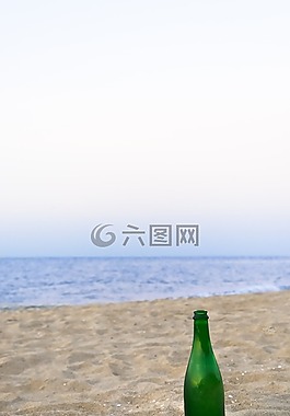 海,瓶,夏天