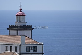 燈塔,海,藍(lán)色