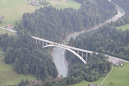 桥,bregenzerwald,lingenau