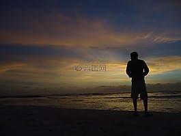 海龟岛,海滩,假期