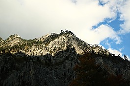 山,光,自然