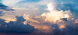日落,云,天空