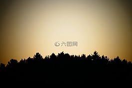 日落,月亮,日出