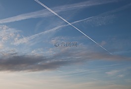 云,天空,飛機(jī)