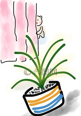 植物,鍋,幕