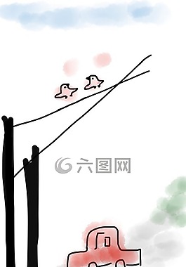 车,爱情鸟,鸟