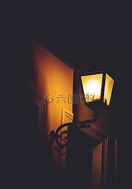 燈,夜,陰影