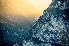 山,范围,谷