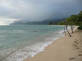 夏威夷,陰,海洋