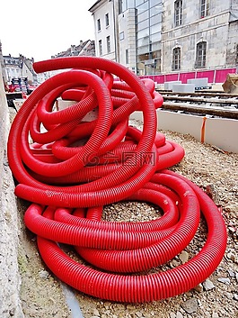 軟管,紅色,工作