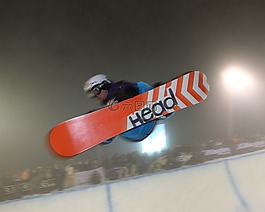 滑雪板,底部,滑雪
