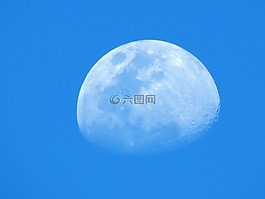 月亮,藍(lán)色的天空,行星