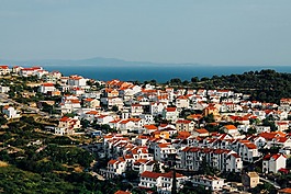 鎮(zhèn),住宅,建筑物