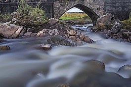 景觀,橋,河