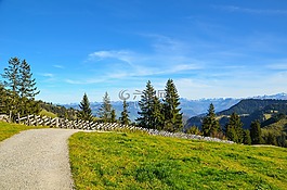 徒步旅行,線索,遠景