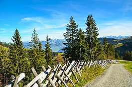 徒步旅行,線索,遠景