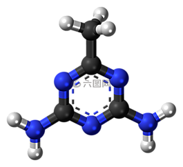 acetoguanamine,分子,结构