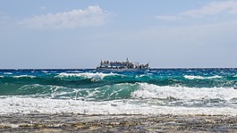 波,海岸,海