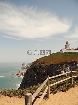海,天空,路