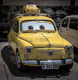 汽車,黃色,沃爾特 迪斯尼