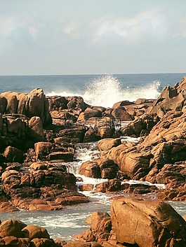 西班牙,海岸死亡,石頭