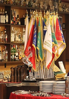 餐廳,旗,板