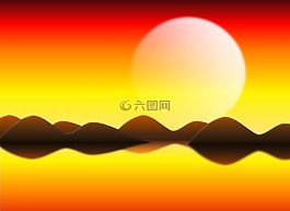 日落,日出,上午