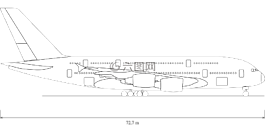 空中客车a380,外形,视镜