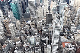 紐約,建筑物,高大