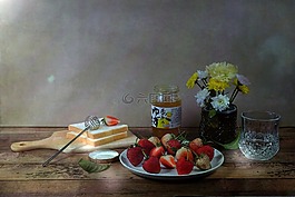 表,食品,木材