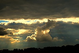 云,風暴,天空