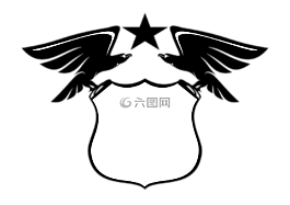 向量,老鷹,盾