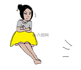 女孩,字符,看電視