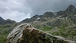 多云,巖,山