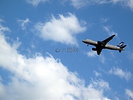 飛機(jī),天空,云