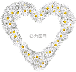 心,鮮花,png