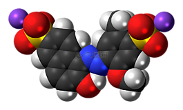 誘惑紅,分子,模型