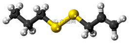 allylpropyldisulfide,分子,模型