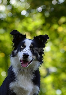 邊境牧羊犬,肖像,頭