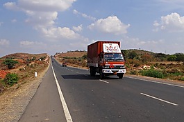 卡车,街,公路