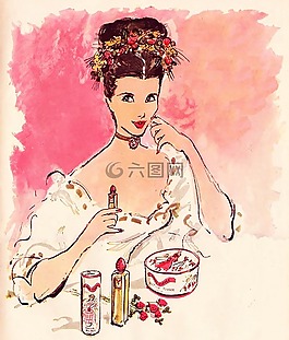 口紅,女性,魅力