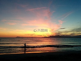 giens,海,夏季