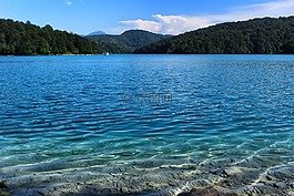 湖,天堂,克羅地亞