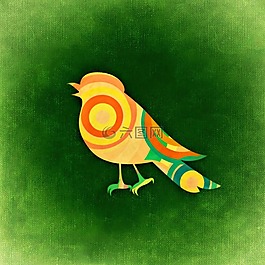 鳥(niǎo),抽象,模式