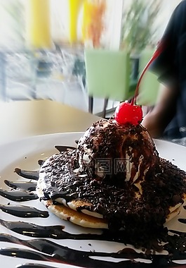 甜點(diǎn),煎餅,食品