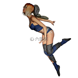 小精灵,翼,吻